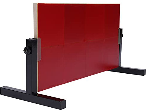 Tavola da ping pong a 360° per tavola da ping pong Pro Return per rimbalzo, strumento di ritorno, 66,5 x 33,5 x 2 cm, colore rosso
