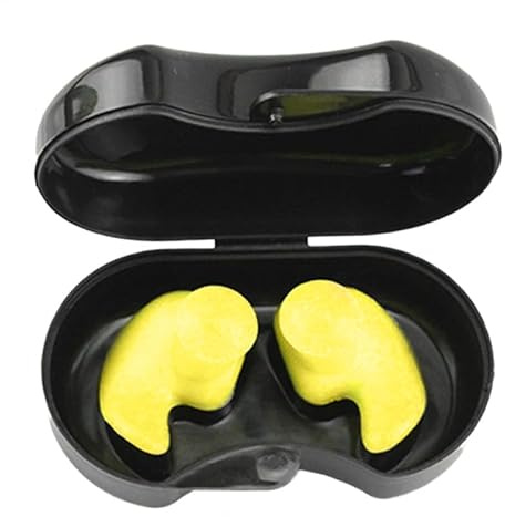 Tappi per le orecchie da nuoto riutilizzabili, 2 pezzi in silicone impermeabile, tappi per le orecchie da nuoto, per adulti, a prova di rumore, vestibilità sicura per surf,