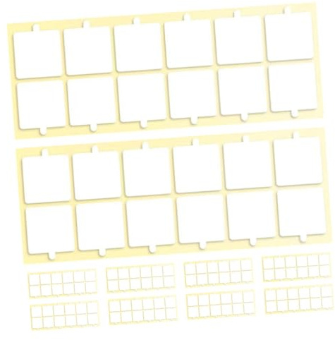 Angoily 10fogli Nastro Biadesivo Rimovibile Adesivo Per Pannelli Fonoassorbenti in Schiuma Acustica Cuscinetti in Stucco Installazione Facile Per e Progetti Da Te