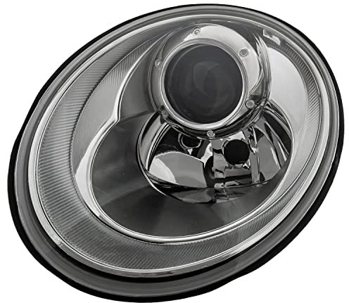 Diederichs Phare principal avant gauche H7/H7 pour VW New Beetle (9C1/1C1/1Y7) 2005-2011, blanc, plastique, certifié E, avec servomoteur pour LWR