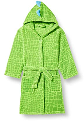 Playshoes Accappatoio in pile per bambini, Vestaglia Unisex - Bambini e ragazzi, Dinosauro, 98/104