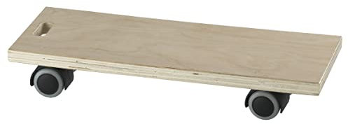 Dörner + Helmer Transportroller Multi, 395mm x 145mm x 70mm, 80kg Tragkraft, Doppelrollen, für Kisten und Möbel