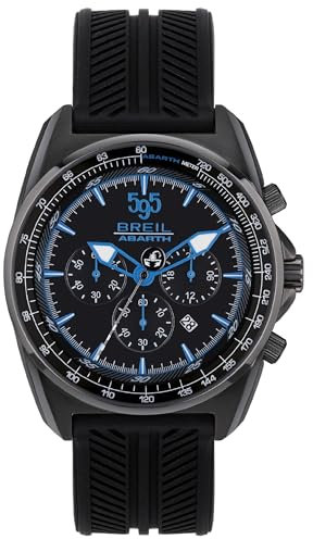 Breil Uhr Herren Abarth Ziffernblatt SCHWARZ Bewegung Chrono Quartz e GÜRTEL Polyurethane SCHWARZ TW1941