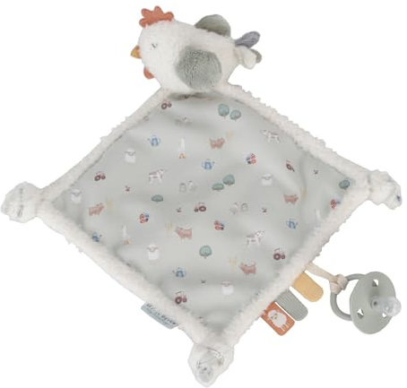 Tiamo Little Dutch 8832 Kuscheltuch Schnullertuch Huhn - Little Farm