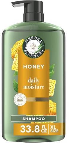 Herbal Essences Sulfate Free Shampoo with Honey for Daily Moisture, Nourishes Dry Hair, Moisturizing Shampoo with Certified Camellia Oil and Aloe Vera, Lightweight For All Hair Types, 33.8oz