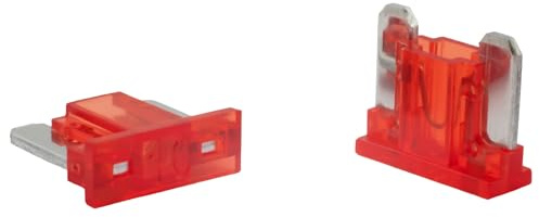 SeKi Pack de 5 fusibles à lame Mini LP Low Profile 10A rouge ; Fusible de voiture 58V/DC, fusible à lame, bateau, remorque, camion, caravane
