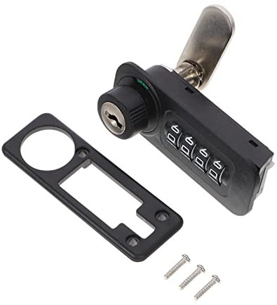 Angoily 2 Piezas 4 cerraduras de leva para muebles combinación de casillero candados para taquillas cerraduras para armarios cerradura de combinación cerradura de puerta de combinación