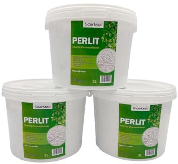 ScarMaxx - Perlite per Piante 9L, Perlite da Giardino Grana 0-6 mm, Migliora il Drenaggio dell'Acqua, Perlite Espansa, Utilizzata per Ritenzione Idrica, Radicazione o Coltivazione