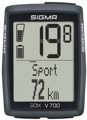 SIGMA EOX View 700 | E-Bike Fahrradcomputer inkl. Over CLAMP Butler | wasserfester Fahrradcomputer für das E-Bike | Kompatibel mit der kostenlosen EOX App