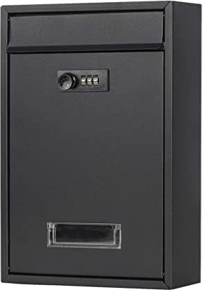 NSTVVEE Cassetta Postale in Metallo con Serratura e Ferro battuto per cancello, Ufficio, Caricamento giornali, Montaggio a Parete (Come Mostrato, Si Adatta a Tutti)