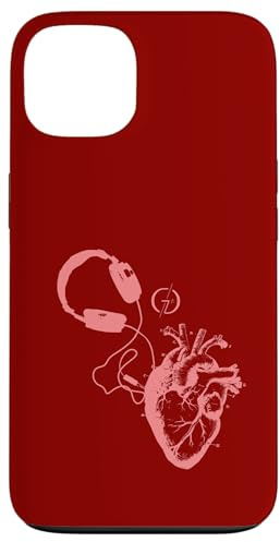 Cuffie e cuore #3 per EDM Lovers e DJ Custodia per iPhone 13
