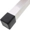 Lifeswonderful - 40mm Square Rubber Feet Stoppers for Table, Chair, Furniture Legs (4)