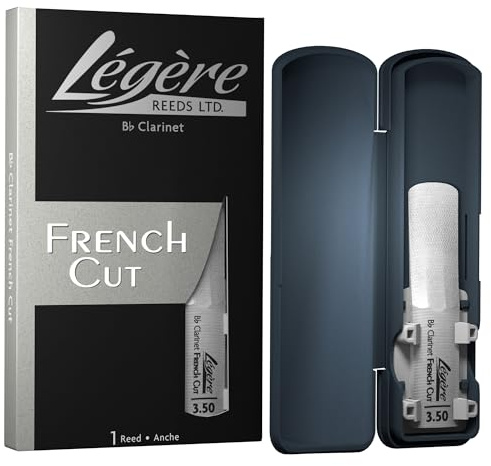 Légère Reeds - Bb Clarinete Reed, French Cut, Dureza 3.50 (BBF3.50) - Cañas Sintéticas Premium para Viento-Madera