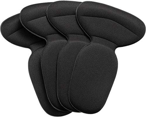 2 Paia Cuscino Autoadesivo Impugnatura per Tallone Imbottiture per Calzature Solette Imbottite Protezione per Cura di Piedi Inserti Appiccicosi per Donna Uomo (Nero)