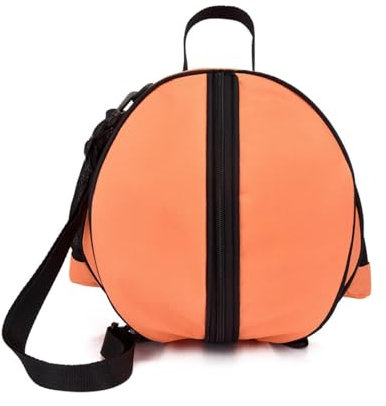 DANETI Outdoor Sport Schulter Fußball Ball Taschen Trainingsgeräte Lagerung Mesh Seite Zwei-Wege-Offene Balltasche Volleyball Basketball Tasche Orange