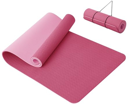 Good Nite yogamatta tjock 10 mm träningsmatta TPE yogamattor för kvinnor och män halkfria gymmattor för hem fitness träning pilates
