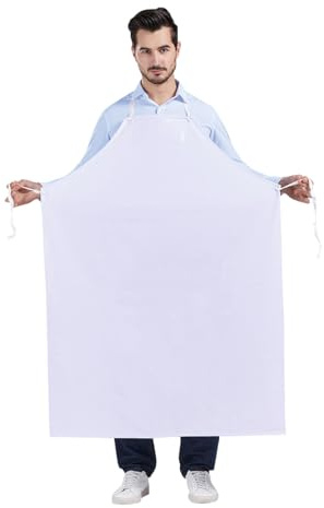 Nanxson Tablier de Travail Mince PVC Poids léger Unisexe Imperméable Tablier de jardin d'Abattoir d'Usine Résistant