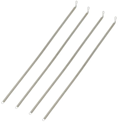Urxirha 4Pcs Screen Door Springs, Wire Tension Springs with Hook Ends for Door, Gate, Camper (Screen Door Spring, 20 Inch-4PCS)