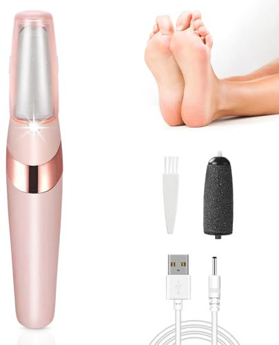 Hornhautentferner Elektrisch, Wiederaufladbarer Hornhaut Entfernen Fuß, Pediküre Set Fußpflege Elektrisch, Fußschleifer für Harte, Abgestorbene und Rissige Trockene Haut