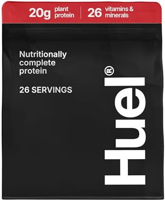 Huel Complete Protein Powder, 26 Servings, Strawberries & Cream Flavour, 20g of Plant-Based Vegan Protein Powder per Serving, Ready Meals, Gluten-Free, No Soy