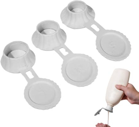 och ned flasklock - läckagesäker och ner flasktömning, 3-packs ersättningslock för duschgellotion, Universal Fit dispenserpumptillbehör | för badrumsskrydda
