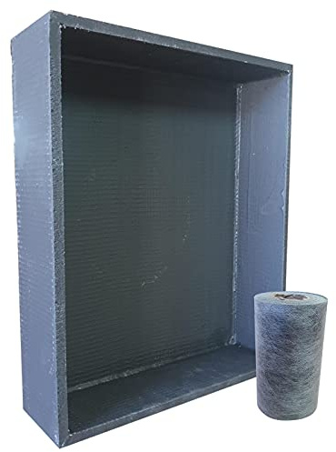 Nassboards Shower Niche Sleek Design - Tileable Shelf, Wet Room Alcove Recess, Waterproof Storage - Easy Installation for Home Improvement, Bathroom Renovation - Durable, Lightweight, 5m Tape Included