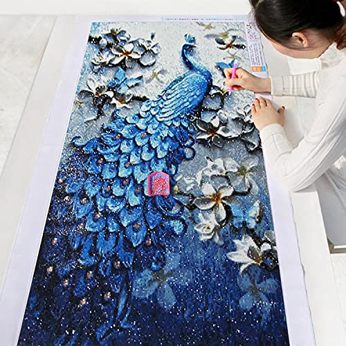 Instarry DIY 5D Diamond Painting Pavone Pittura Diamante Decorazione per Casa e Pareti (40x62 cm)