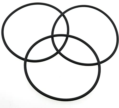DGBRSM 3pcs O-Ring for Water Filter Housings, Diameter 3.5inch O.D. Black O-Ring