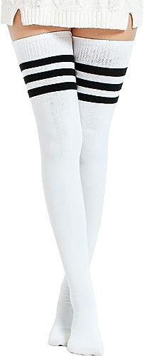 DRESHOW Donna Extra Lunghi Calzini da Ginocchio Coscia Alta Calze Stivali Calze Sopra il Ginocchio Calze