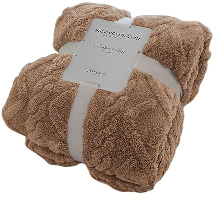 HUIEYE Manta de Tafetán, Manta para Niños,Bebé para Los Recién Nacidos,Microfibra Suave Esponjoso y Acogedora para Todas Las Estaciones,para La Cuna Cochecito Sofás y Camas,70x100cm(Chocolate)