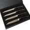 RAVEN FORGE Ultimate Steak Knives (Set of 4) - Steak Knife Dinner Set. Pack of 4 Professional Stainless Steel Kitchen Knives. Sharp Edge Damascus Knife Set with 13cm Blade Length.