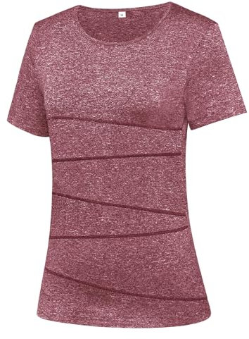 Sykooria Gym Tops for Women Sports Tshirt Yoga Tops Ladies Activewear Workout Athletic Exercise Fitness Short Sleeve Summer Running Top