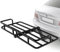 COSTWAY 120 x 50 x 14 CM Hitch Cargo Carrier, 250KG Capacity Vehicle Cargo Basket, Rust-proof Trailer Hitch Mounted Cargo Racks Fits 5 cm Receiver for Sedan SUV Pickup Off-road Vehicles