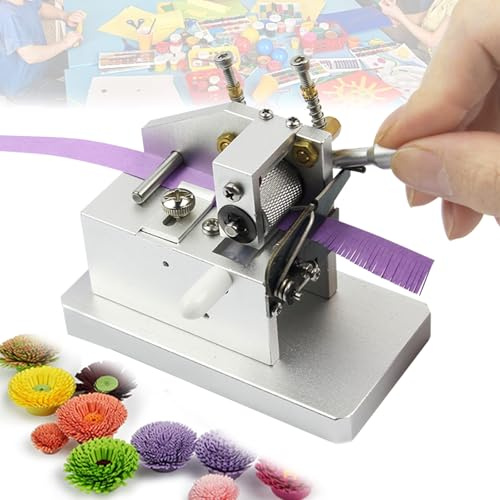 Manuell quilling Fringer Machine, Fringer Cutting Machine, Paper Flower Maker 0,3-2,5 mm bredd justerbar, för 3D färgglada handgjorda mönster