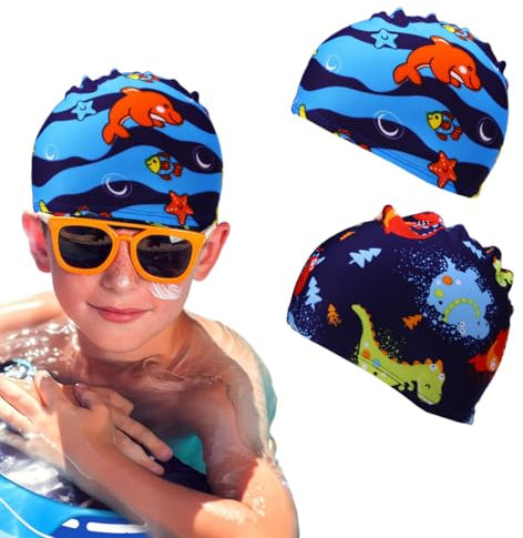 Culeo Cuffie da Nuoto per Bambini in Tessuto - Ragazzi e Ragazze dai 2 agli 8 Anni (2 Pezzi)