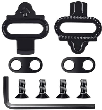 SPD Cleats für Radschuhe, Kompatibel mit Shimano SPD Cleats, Anti-Rutsch, Langlebig, Pedal Cleats für Mountainbikes, Fahrrad Cleat Set für Mountainbike Indoor Cycling, X