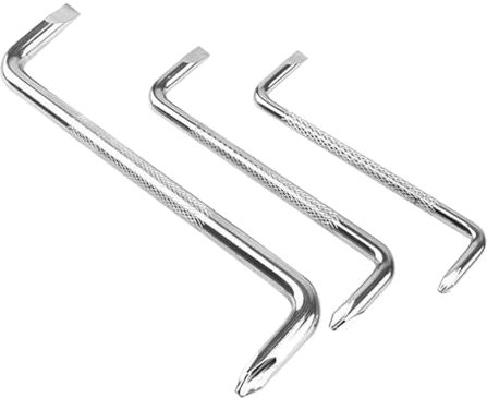 Gadpiparty 3 Piezas Destornilladores Z de Doble Ranurada Antideslizante y Reducidos