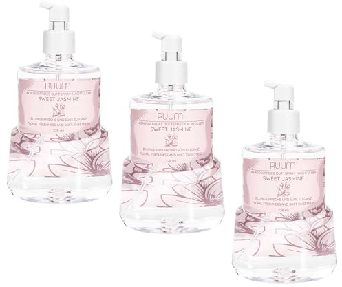 RUUM Duftspray Nachfüller für Active Fresh, Sweet Jasmin (3er Pack) 228ml
