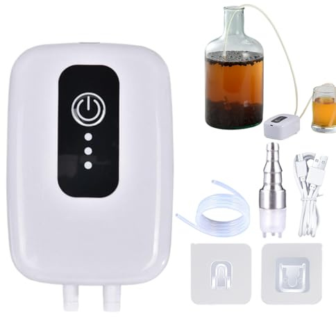 Elektrische Umfüllpumpe Für Wein,Lebensmittelecht Auslaufsicher Heimbrau Werkzeug Set,Automatischer Heber Selbstansaugende Pumpe - Zum Abfüllen Von Bier Cider Wasser Getränken