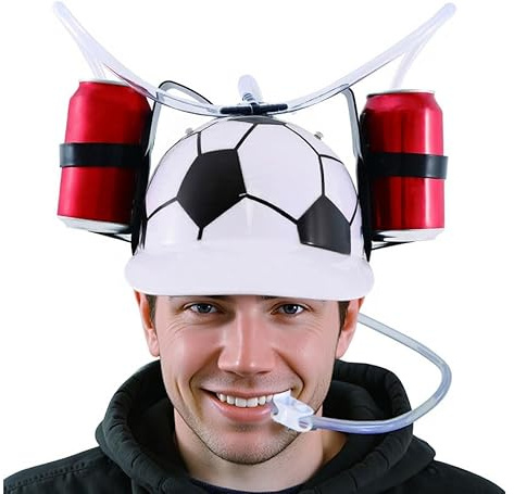ZZ DISFRAZZES | Casque pour boisson Football (taille unique)