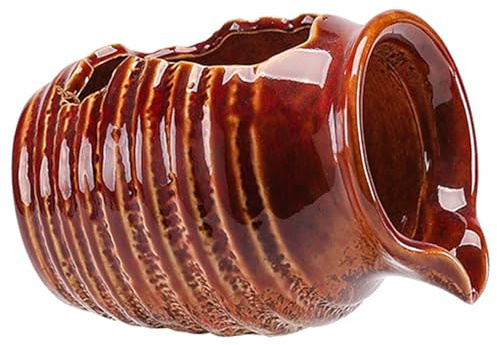 Noiseless Indoor Ceramic Fountain Spitter with Natural Water – Mini Tabletop Water Fountains for Zen Garden & Patio Home Office Decor