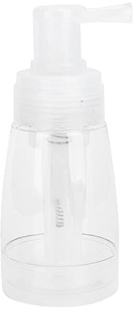 Flacon Pulvérisateur de Poudre Capillaire, Outil de Coiffure Transparent Rechargeable avec Buse de Pompe, capacité de 187 Ml pour Coiffeur et Coiffeur