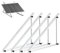 Soporte para panel solar, 118 cm, aluminio, soporte para central eléctrica, con ángulo ajustable de 0 a 90°, 100 W-800 W, kit de instalación para techo plano/balcón/techo de coche, 2 pares (normal)