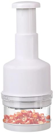 Verdure a mano: pressa robusta per aglio, lame affilate in acciaio inossidabile | Taglierina per cipolla multifunzionale, taglierina compatta per la cucina per la cucina