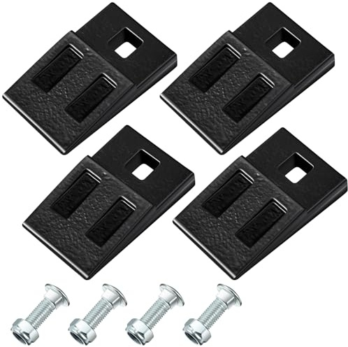 Hicarer 2 Pack 3 Point Auger Cutting Edge with Screw Square Hole Replacement Auger Teeth with Hardware for Most Heavy Duty 3 Point Post Hole Digger
