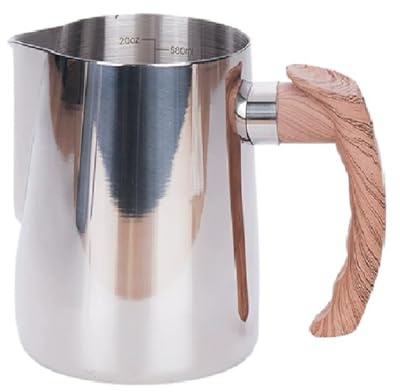Xnuiasqe Coppa di Lanciatore Schiumosa da 600 Ml per Espresso per Latte D'Arte per Espresso