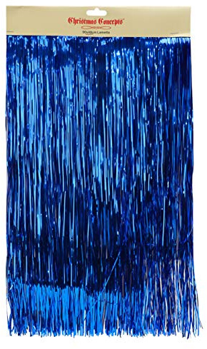 Christmas Concepts Lametta Splendente - Decorazioni per L'Albero di Natale (Blu Reale)