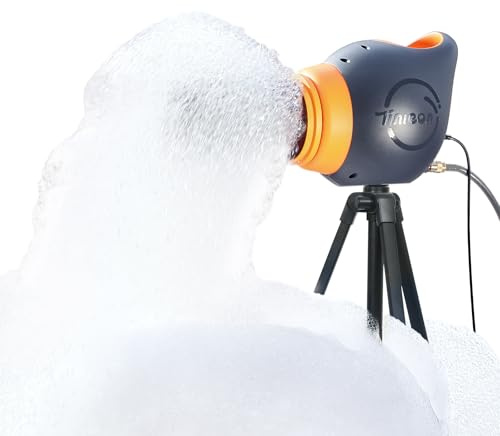 Tinleon Machine à Mousse Soirée: Foam Party Bulles de Savon Fabrication de Grandes Mousses, Idéal pour les Anniversaires Extérieur, les Fêtes et les Activités de Jardin, Célébration Matrimonio