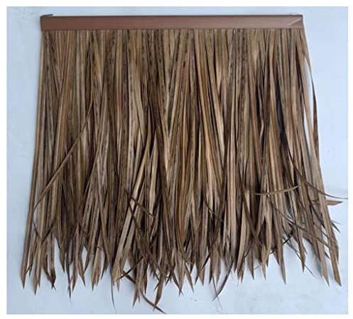 YYXDMFY Plastic Simulation thatch Tile Sturdy Fake thatch Decoration roof Cornice Pavilion Promenade PVC Plastic thatch Durable Artificial Fake Straw for Seaside and Pavilion