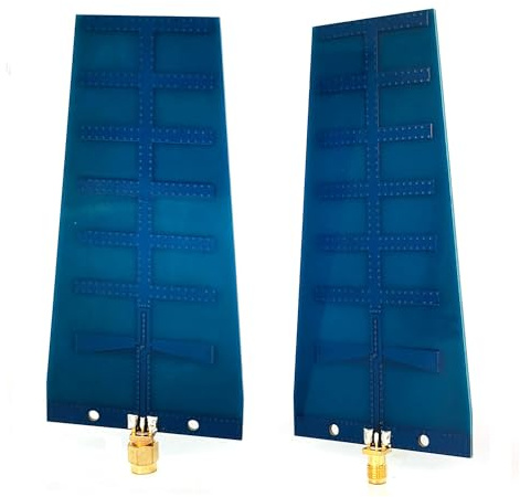 12dBi 2.4GHz 5.8GHz Dual-Band WiFi Directional PCB Yagi Antenna Wireless Network Card FPV Drone Remote Control to Enhance The Signal and Distance RP SMA Male